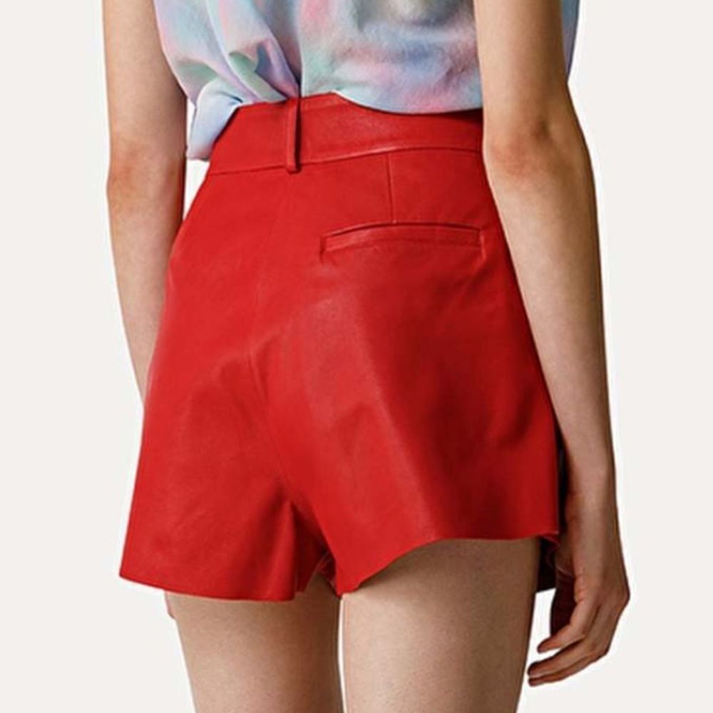 NWT Forte Forte NAPPA SHORTS - LIPS Red Large Size 3/ Large - Picture 5 of 15